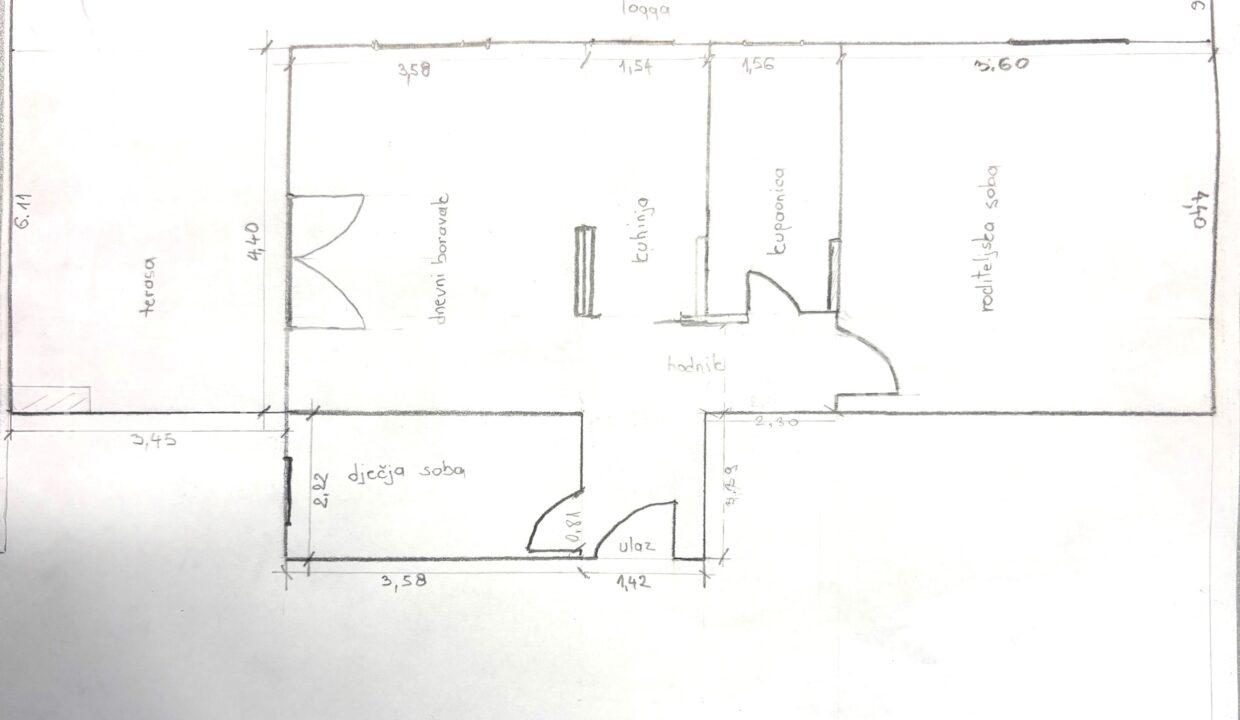 MALEŠNICA, tocrt stana